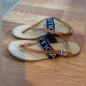 Nautica navy sandals size 8